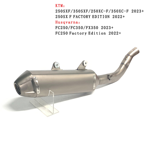 2022+ KTM 250/350SXF Motorcycle Slip-on Exhaust Titanium Husqvarna FC250/350 FX350 Exhaust Muffler